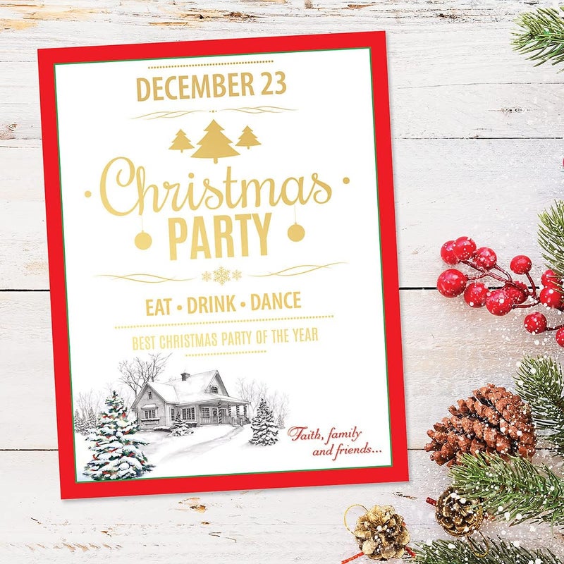 Current Winter Home Christmas Stationery - Holiday Letters, Printer Paper, 25 Sheets, 8½ x 11 Inch, by - Image 3